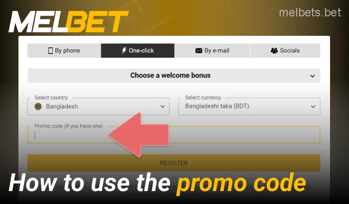 Ways to activate a promo code on Melbet website